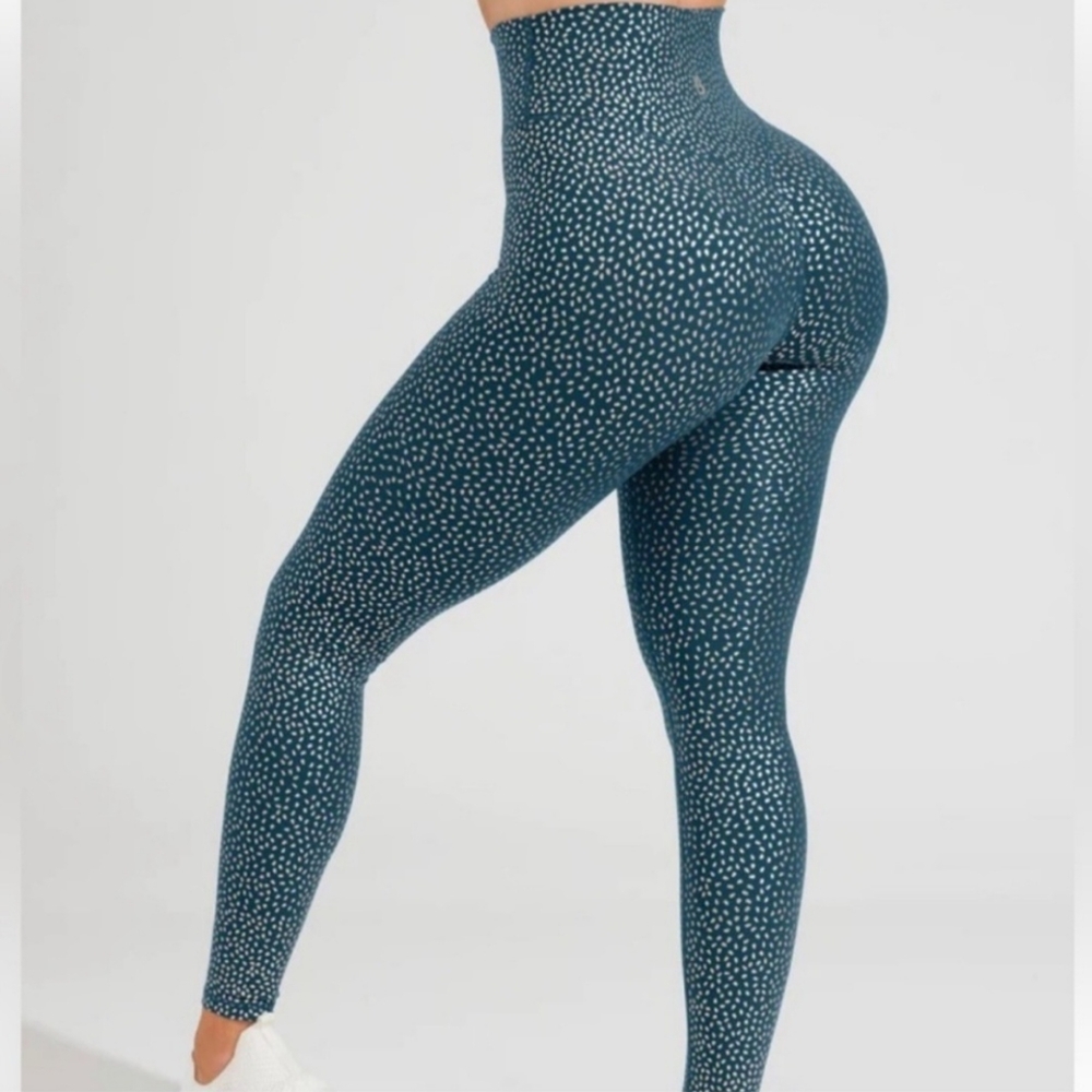 Buffbunny Rosa Legging - Nile/Gold Bossy, Size XL, NWT